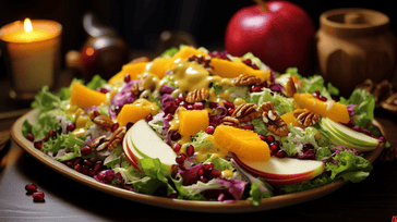 Autumn Harvest Salad with Maple Dijon Dressing