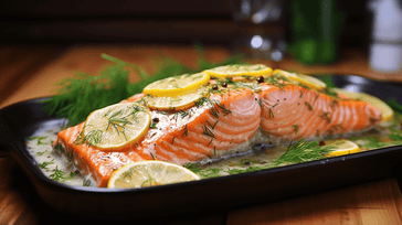 Baked Salmon with Lemon and Dill