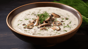 Creamy Mushroom and Wild Rice Soup