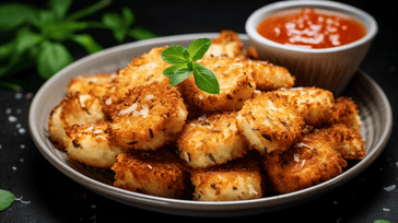 Crispy Parmesan Cauliflower Bites