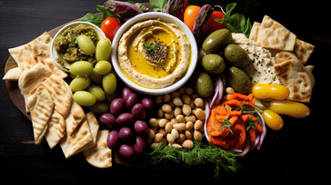 Mediterranean Hummus Platter