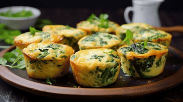 Mini Spinach and Feta Quiches