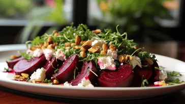 Roasted Beet and Goat Cheese Salad