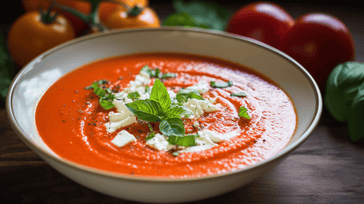 Roasted Red Pepper and Tomato Soup