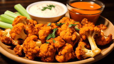 Spicy Buffalo Cauliflower Bites