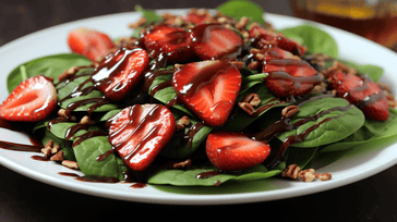 Strawberry Spinach Salad with Balsamic Vinaigrette