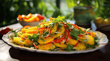 Thai Mango Salad with Lime Dressing