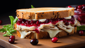 Turkey and Cranberry Sandwich with Brie