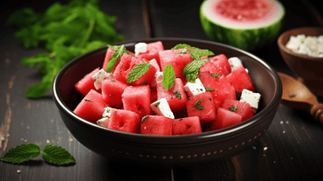 Watermelon Feta Salad with Mint